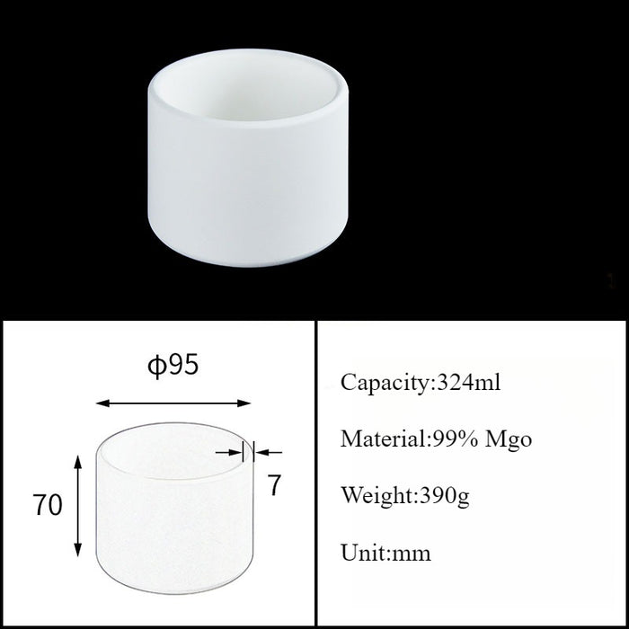 Magnesia Crucible Magnesium Oxide Crucible Mgo Cylinder| NEXACULE - Magnesia Crucible