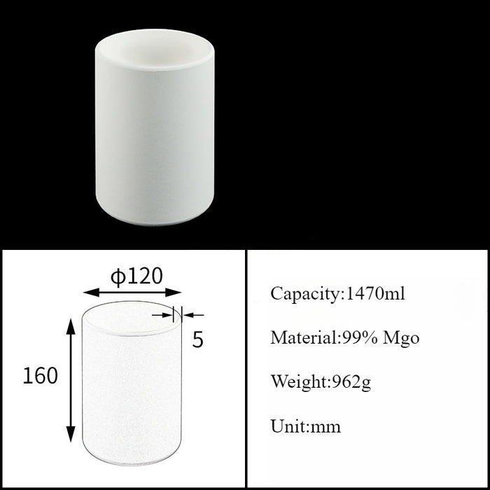 Magnesia Crucible Magnesium Oxide Crucible Mgo Cylinder| NEXACULE - Magnesia Crucible