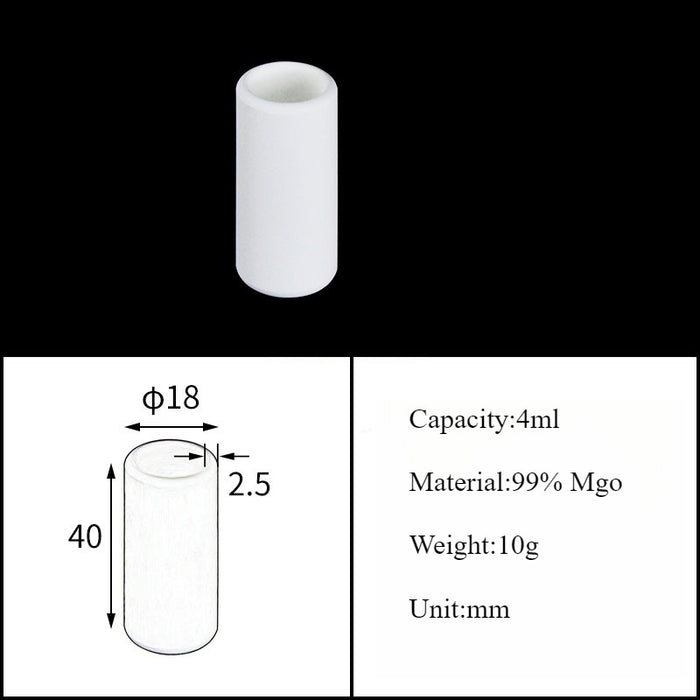 Magnesia Crucible Magnesium Oxide Crucible Mgo Cylinder| NEXACULE - Magnesia Crucible