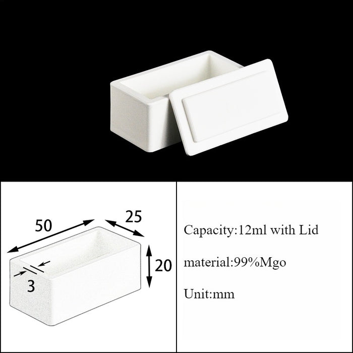 Magnesia Crucible Magnesium Oxide Crucible Mgo Square| NEXACULE - Magnesia Crucible