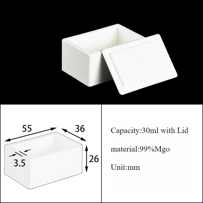 Magnesia Crucible Magnesium Oxide Crucible Mgo Square| NEXACULE - Magnesia Crucible