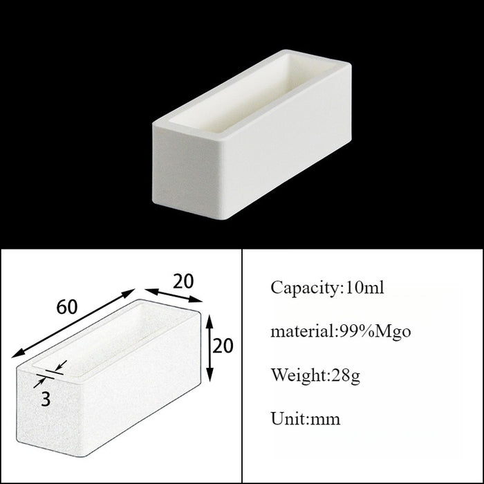 Magnesia Crucible Magnesium Oxide Crucible Mgo Square| NEXACULE - Magnesia Crucible