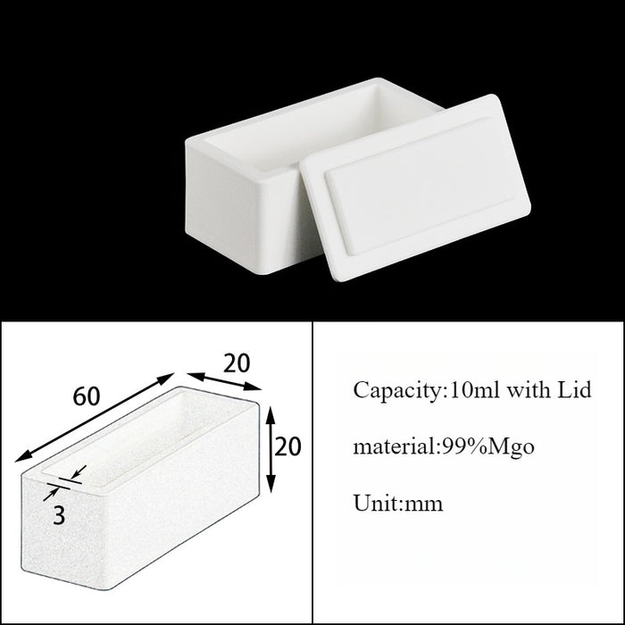 Magnesia Crucible Magnesium Oxide Crucible Mgo Square| NEXACULE - Magnesia Crucible