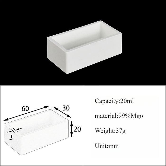 Magnesia Crucible Magnesium Oxide Crucible Mgo Square| NEXACULE - Magnesia Crucible