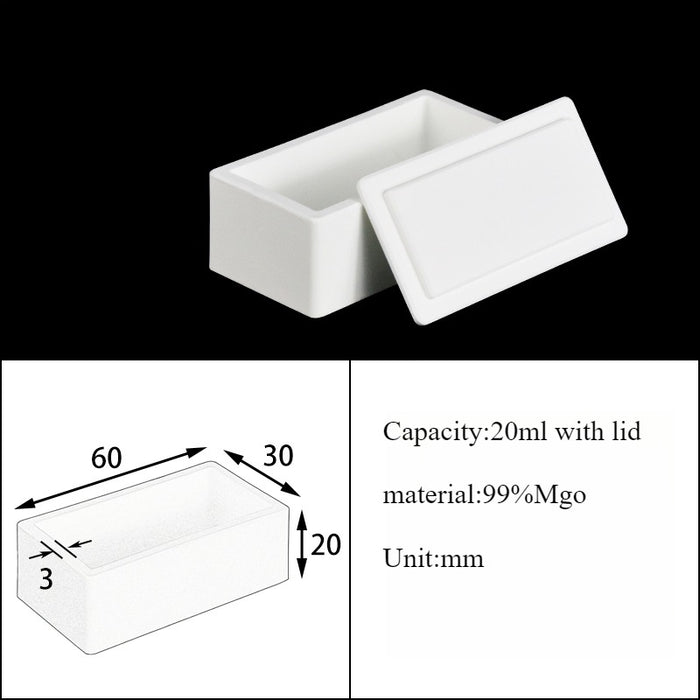 Magnesia Crucible Magnesium Oxide Crucible Mgo Square| NEXACULE - Magnesia Crucible