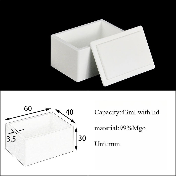 Magnesia Crucible Magnesium Oxide Crucible Mgo Square| NEXACULE - Magnesia Crucible