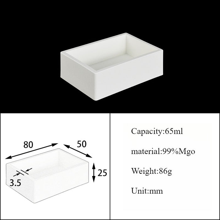 Magnesia Crucible Magnesium Oxide Crucible Mgo Square| NEXACULE - Magnesia Crucible