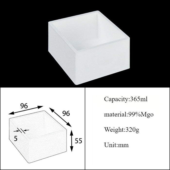 Magnesia Crucible Magnesium Oxide Crucible Mgo Square| NEXACULE - Magnesia Crucible