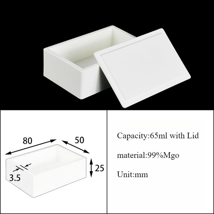 Magnesia Crucible Magnesium Oxide Crucible Mgo Square| NEXACULE - Magnesia Crucible