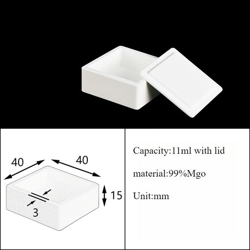Magnesia Crucible Magnesium Oxide Crucible Mgo Square| NEXACULE - Magnesia Crucible