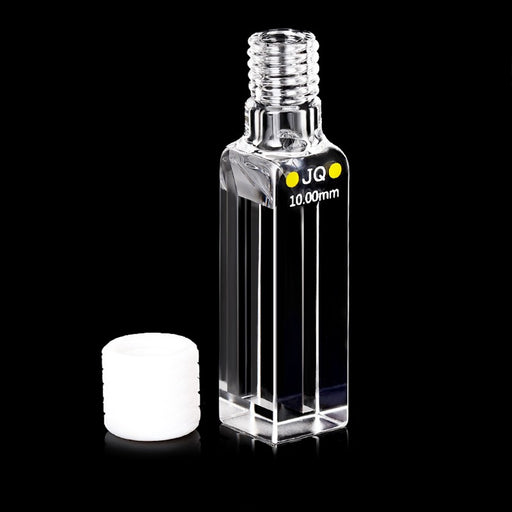 Micro Quartz Cuvette Cell with Screw Cap 10mm Four Way Light | NEXACULE - Fluorescence Cuvettes
