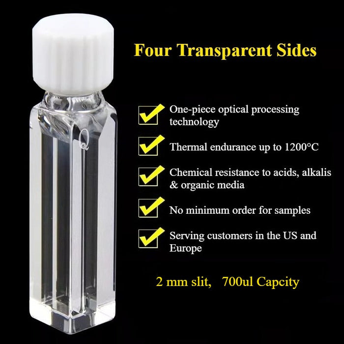 Quartz Spiral Cuvette 10mm EU Sealed Fluorescent Spiral Cell| NEXACULE