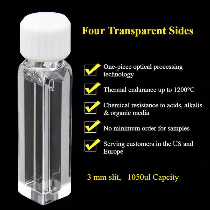 Quartz Spiral Cuvette 10mm EU Sealed Fluorescent Spiral Cell| NEXACULE