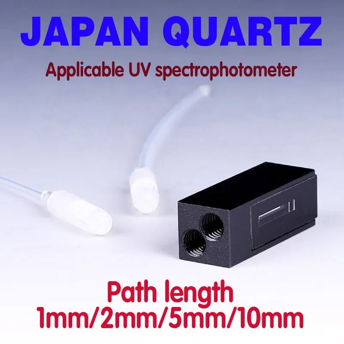 60ul-600ul Quartz Flow Cuvette Quartz Cell Two Way Light | NEXACULE - Flow Cuvettes