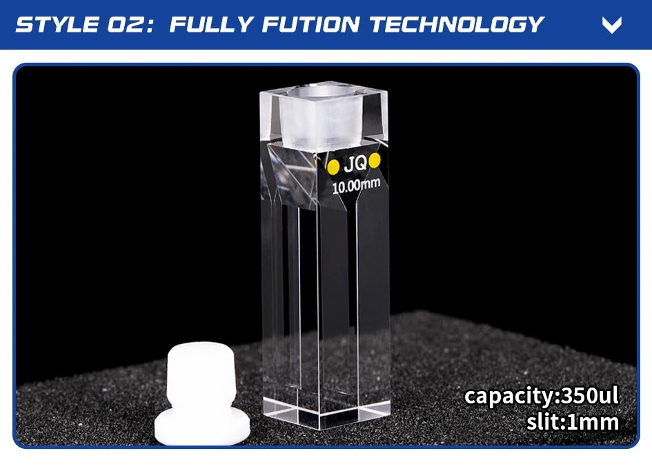 Quartz Cell with Stopper 10mm Fluorescence Quartz Cuvettes| NEXACULE - Fluorescence Cuvettes