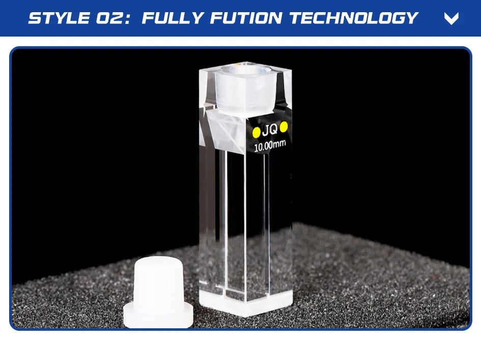 Quartz Cell with Stopper 10mm Trace Colorimetric Dish 350ul | NEXACULE - Sealed Cuvettes