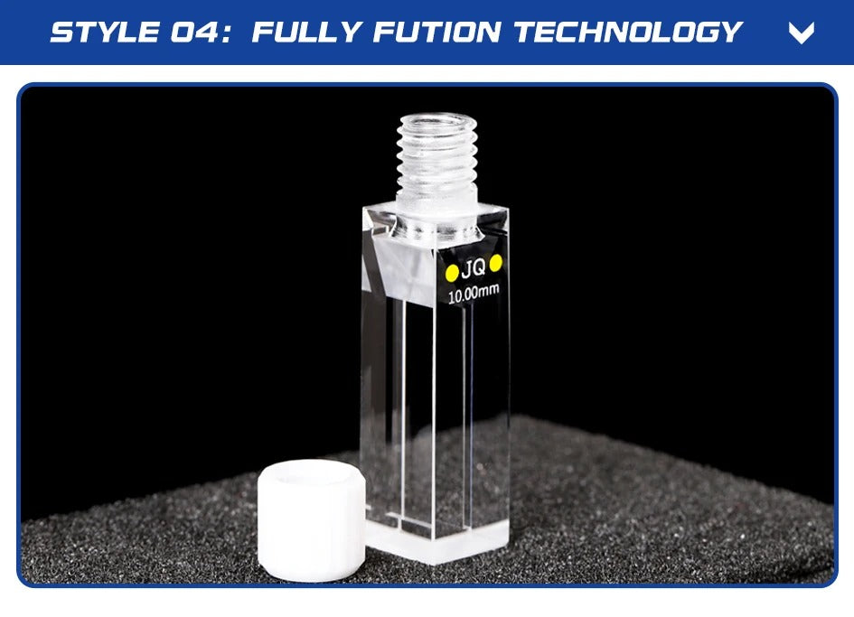Quartz Cell with Stopper 10mm Trace Colorimetric Dish 350ul | NEXACULE - Sealed Cuvettes