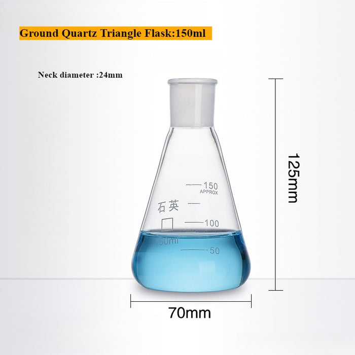 Quartz Conical Flask Quartz Volumetric Flask Erlenmeyer Flask| NEXACULE - Quartz Flasks & Beaker