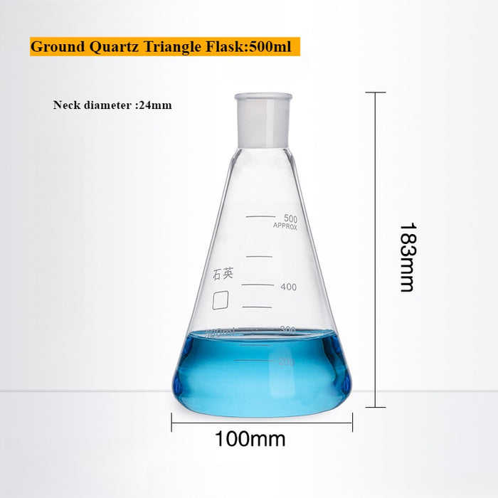 Quartz Conical Flask Quartz Volumetric Flask Erlenmeyer Flask| NEXACULE - Quartz Flasks & Beaker
