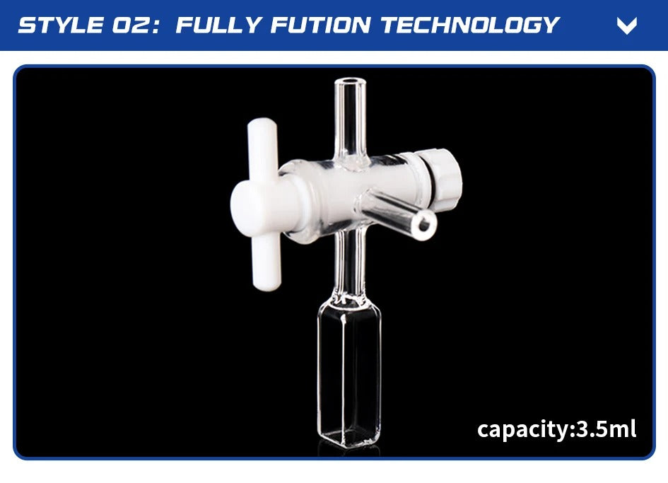 1pcs Quartz Cuvette Cell with Screw Cap 10mm Two Channel | NEXACULE - Fluorescence Cuvettes
