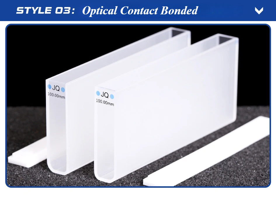 2 pcs Quartz Cuvette Cells100mm JGS1 for Spectrophotometer Lab | NEXACULE - UV Quart Cuvettes
