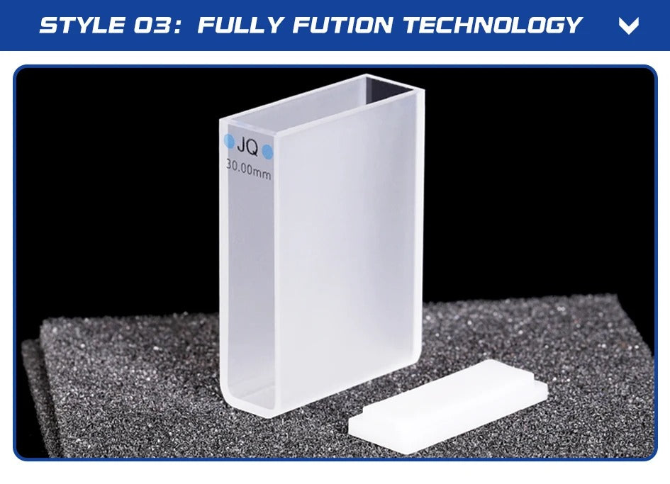 10.5ml Quartz Cuvette with Lid 30mm Quartz UV Vis Cells  | NEXACULE - UV Quart Cuvettes