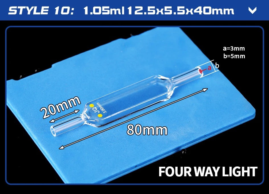Quartz Flow Cuvette Variety of Styles Good Fluidity Complete| NEXACULE - Flow Cuvettes
