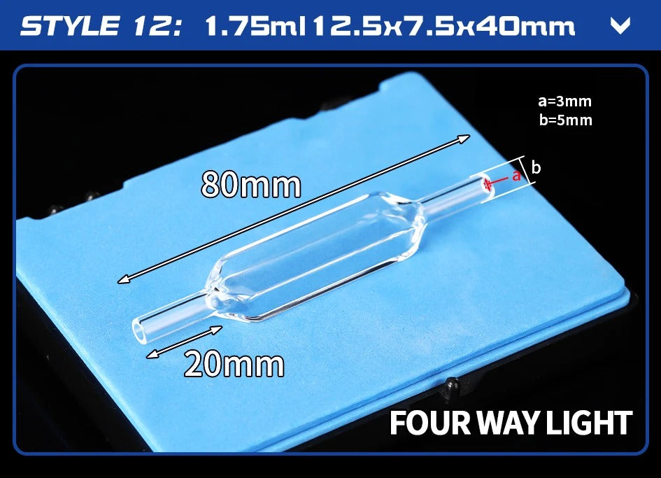 Quartz Flow Cuvette Variety of Styles Good Fluidity Complete| NEXACULE - Flow Cuvettes