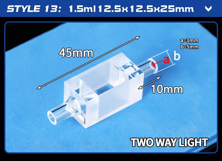 Quartz Flow Cuvette Variety of Styles Good Fluidity Complete| NEXACULE - Flow Cuvettes