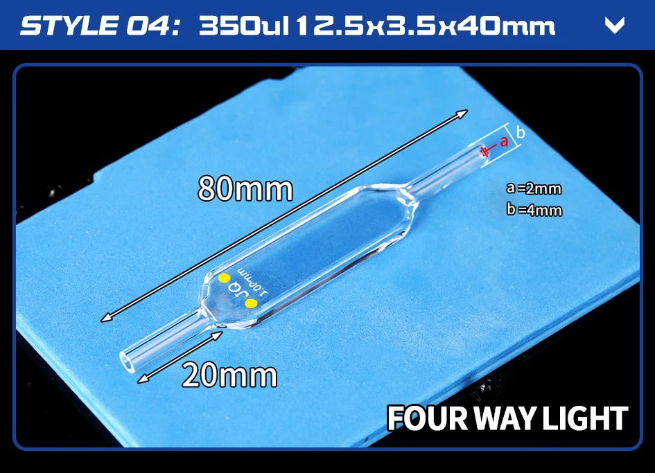 Quartz Flow Cuvette Variety of Styles Good Fluidity Complete| NEXACULE - Flow Cuvettes