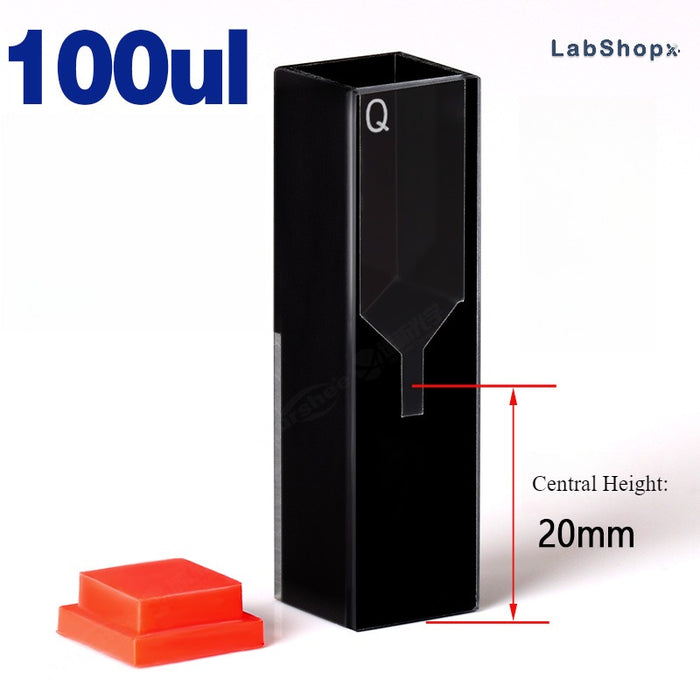 Quartz Fluorescence Cuvette 10mm Quartz Cell Two Way Light | NEXACULE - Subminiature Cuvettes