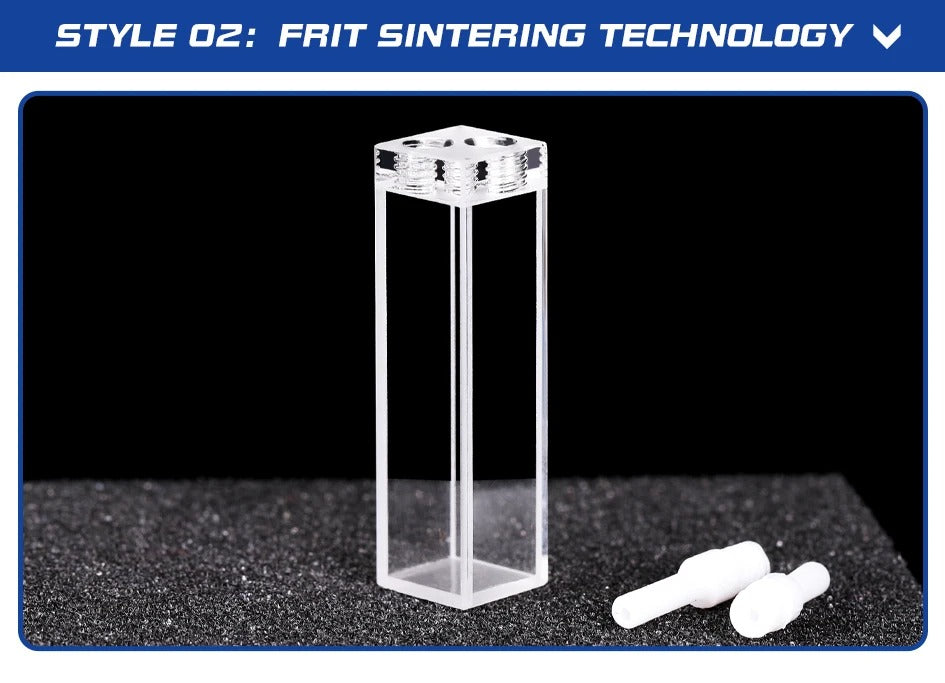 3.5ml Quartz Fluorometer Flow 10mm Cuvette Closed Cells10mm | NEXACULE - Sealed Cuvettes