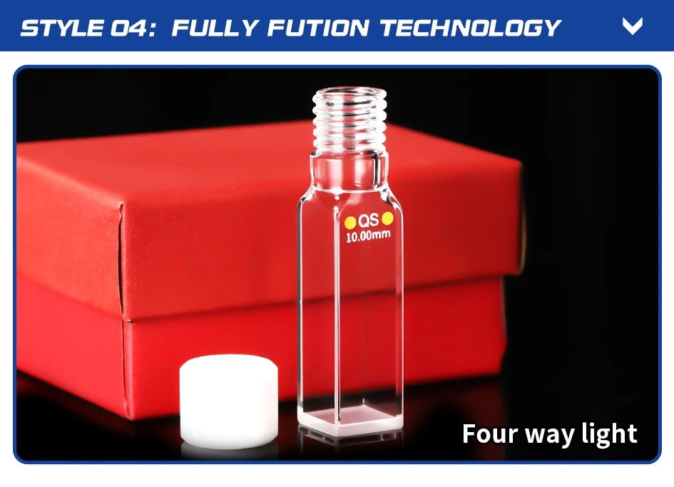 Quartz Spiral Cuvette 10mm EU Sealed Fluorescent Spiral Cell| NEXACULE - Flow Cuvettes