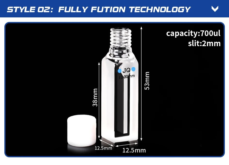 Quartz Thread Trace Colorimetric Dish Cuvette Two Way Ligh| NEXACULE - Sealed Cuvettes