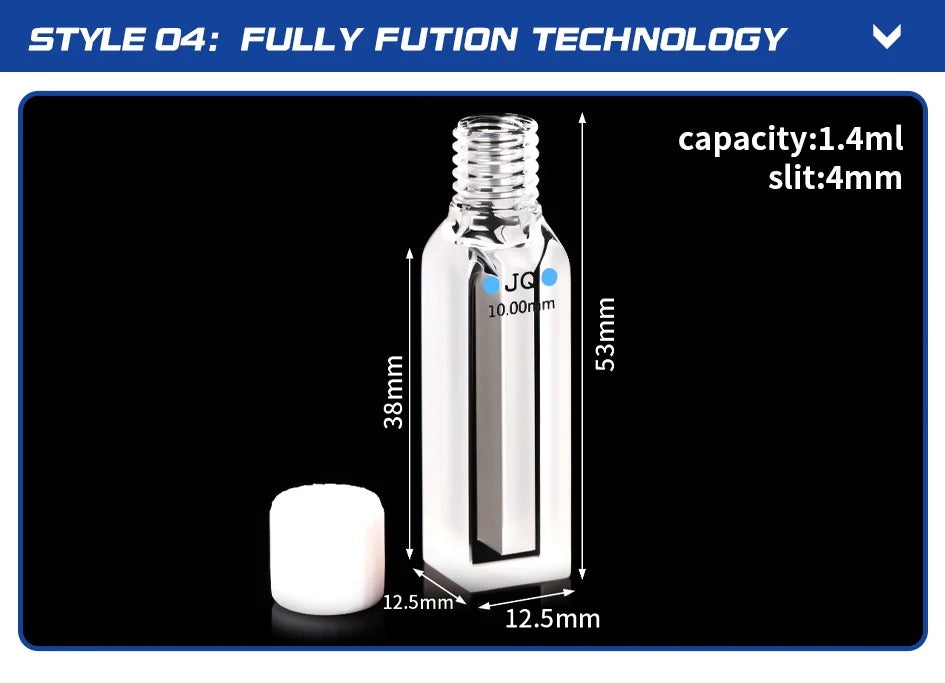 Quartz Thread Trace Colorimetric Dish Cuvette Two Way Ligh| NEXACULE - Sealed Cuvettes