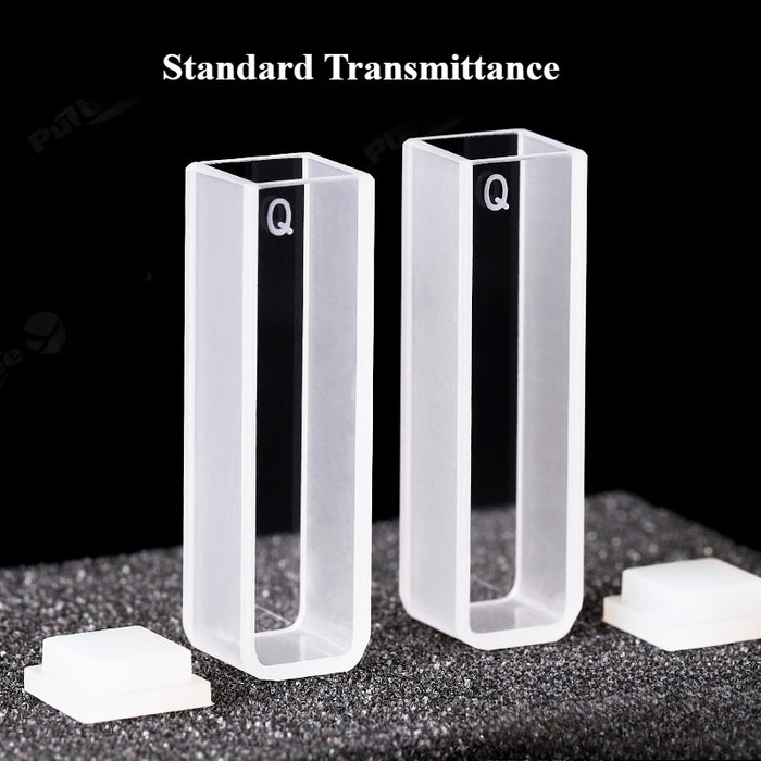 3.5ml Standard UV Quartz Cell with Lid and Leve bottom 10mm | NEXACULE - UV Quart Cuvettes