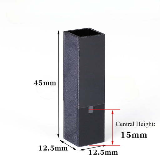 50ul Sub-Micro Quartz Cell with Black Walls Four Way Light | NEXACULE - Subminiature Cuvettes