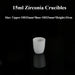 Zirconia Crucibles High Temperature Zirconium Oxide Crucible | NEXACULE - Zirconia Crucibles