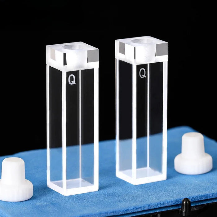 Standard Quartz Fluorescence Cuvette Cell with Stopper 10mm | NEXACULE - Sealed Cuvettes