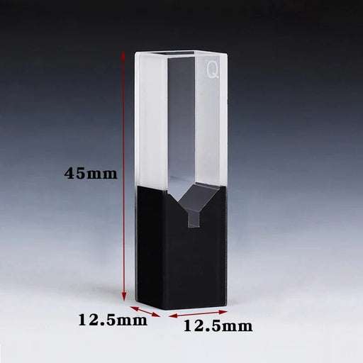 50ul Sub-Micro Quartz Cell with Black Walls and Lid for Lab | NEXACULE - Subminiature Cuvettes