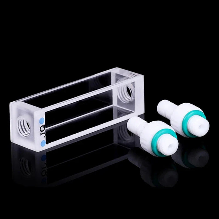 3.5ml Quartz Flow Cuvette with M6 Threaded Connectors Cells | NEXACULE - Flow Cuvettes