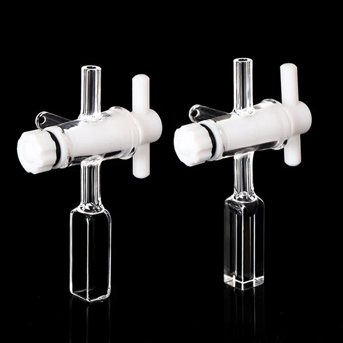 1pcs Quartz Cuvette Cell with Screw Cap 10mm Two Channel | NEXACULE - Fluorescence Cuvettes