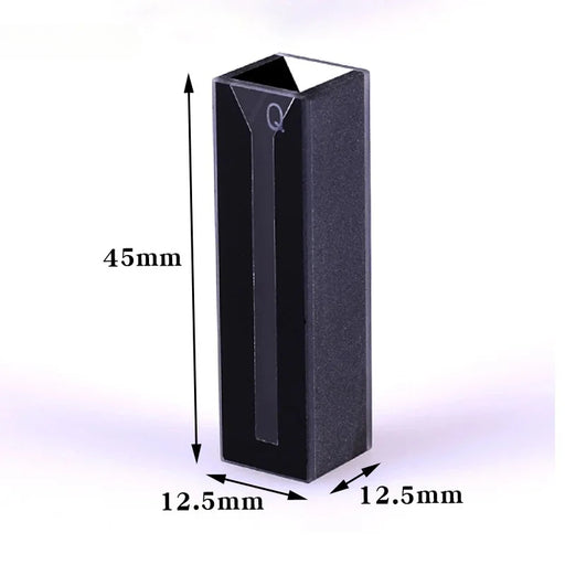 Micro JGS1 Quartz Cuvette With Black Walls Quartz Cells | NEXACULE - Subminiature Cuvettes