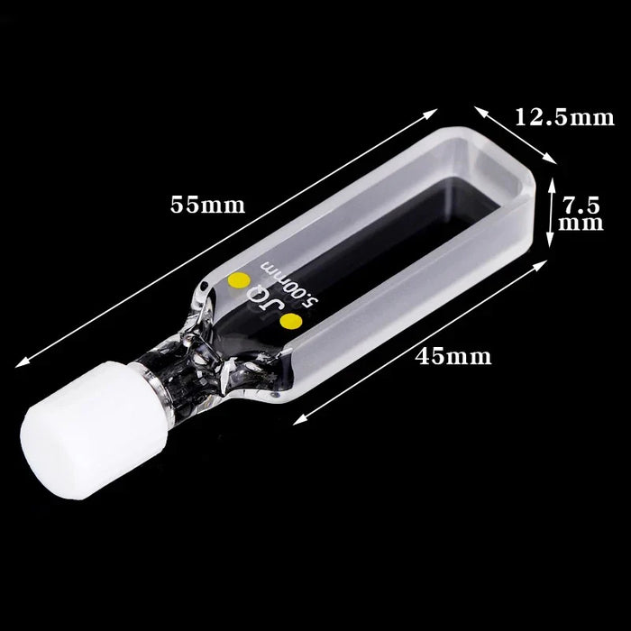 Quartz Cuvettes UV Cell with Screw Cap Colorimetric Dish| NEXACULE - Sealed Cuvettes