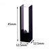 20-200ul Quartz Micro Cuvette Cell with Black and Clear | NEXACULE - Subminiature Cuvettes