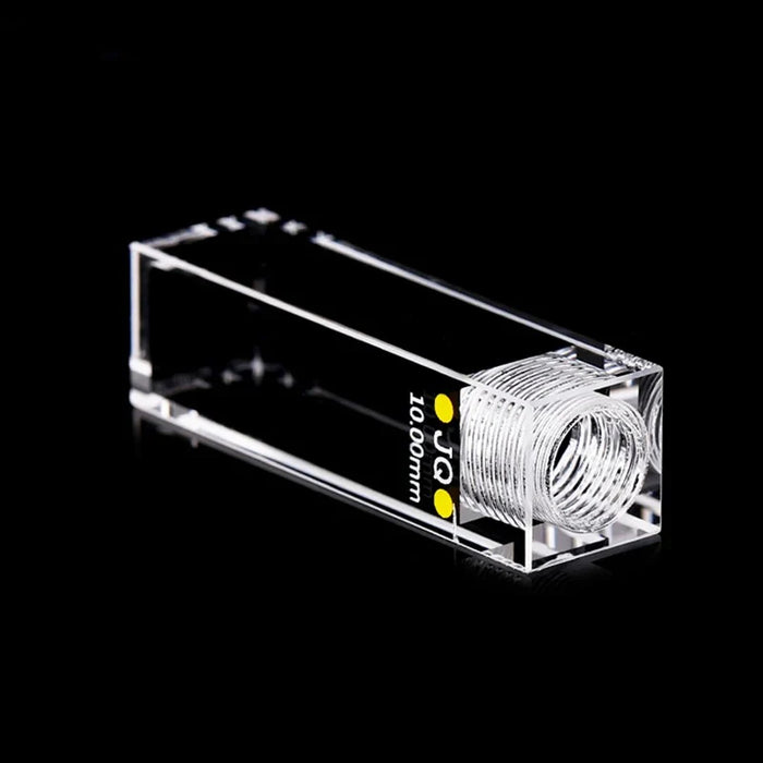Quartz Fluorescence Cuvette Cell with Screw Cap 10mm for Lab| NEXACULE - Sealed Cuvettes