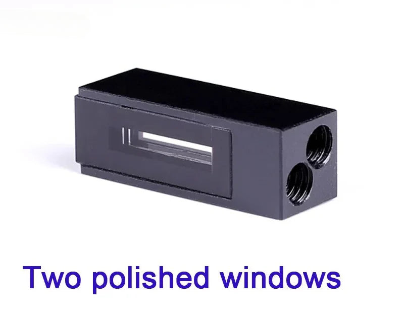 60ul-600ul Quartz Flow Cuvette Quartz Cell Two Way Light | NEXACULE - Flow Cuvettes