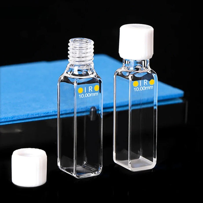 Infrared Quartz Fluorescence Cuvette 10mm Cell with Screw Cap | NEXACULE - Infrared Ray Cuvettes