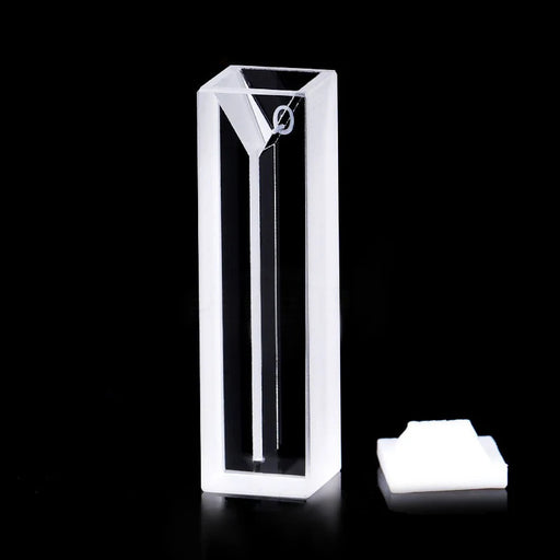 10mm Micro Quartz Cuvette with Lid 2 Sides Clear Cells | NEXACULE - UV Quart Cuvettes
