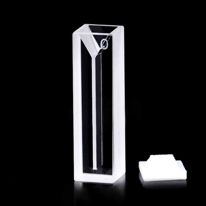 10mm Micro Quartz Cuvette with Lid 2 Sides Clear Cells | NEXACULE - UV Quart Cuvettes